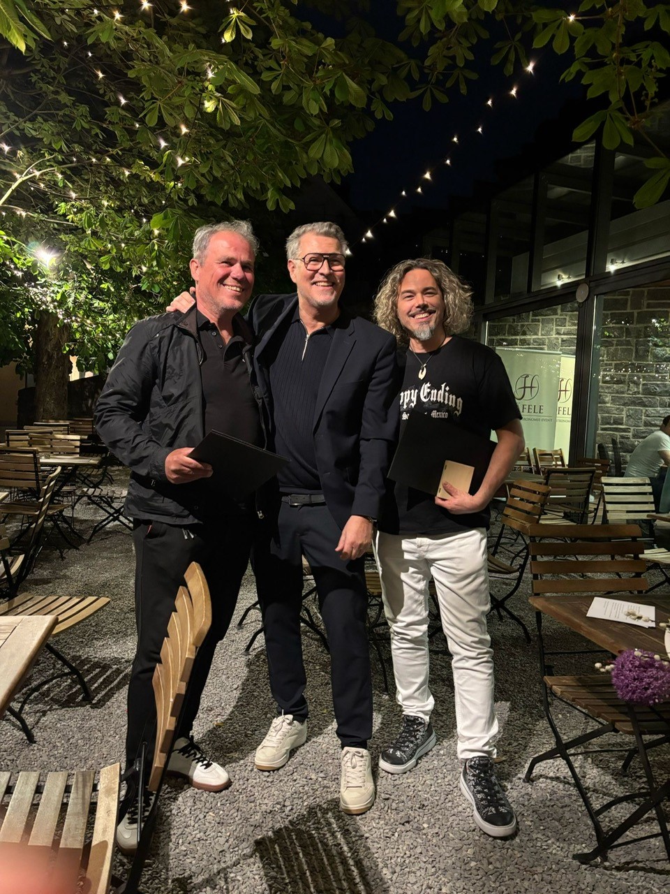 Abschied mit Stil: Christoph Schobel, Günther Plaickner und Gerhard Ölz im festlichen Rahmen des Rössleparks.
